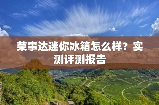 荣事达迷你冰箱怎么样？实测评测报告
