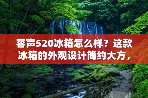 容声520冰箱怎么样？这款冰箱的外观设计简约大方，线条流畅，非常适合现代家庭的装修风格。同时，该冰箱也采用了最新的制冷技术，能够有效保持食品的新鲜度和营养价值，让您和家人能够享受更健康的生活。