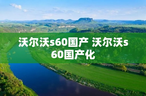 沃尔沃s60国产 沃尔沃s60国产化