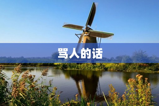 骂人的话:一个危险的言语武器