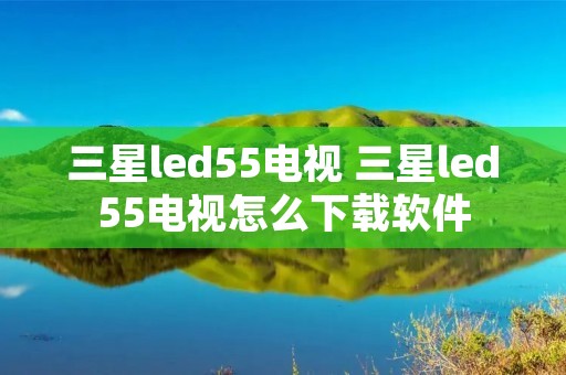 三星led55电视 三星led55电视怎么下载软件