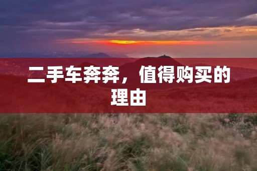 二手车奔奔，值得购买的理由