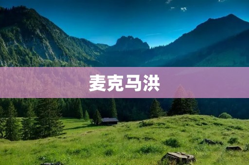 麦克马洪：探秘这位传奇的演讲家