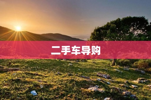 二手车导购:如何挑选一辆适合自己的二手车? 二手车导购:如何挑选一辆适合自己的二手车?