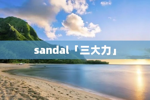sandal「三大力」