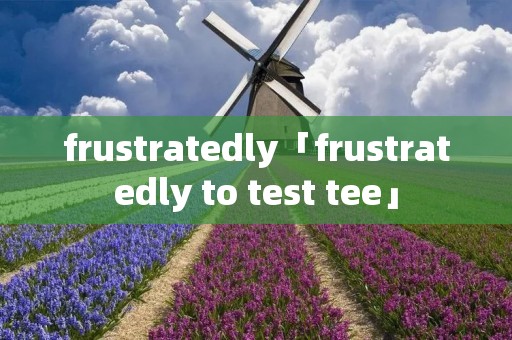 frustratedly「frustratedly to test tee」 frustratedly「frustratedly to test tee」