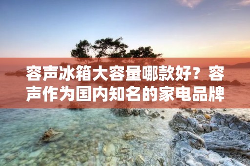 容声冰箱大容量哪款好？容声作为国内知名的家电品牌之一，其冰箱产品一直备受广大消费者的青睐。但是，对于大容量冰箱的选择，很多人都会感到困惑。今天，本文将从容声冰箱大容量哪款好的角度为大家进行详细的分析和解读。