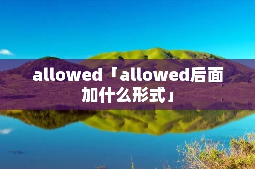 allowed「allowed后面加什么形式」
