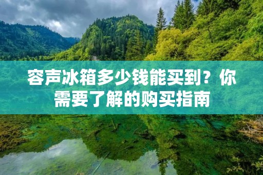 容声冰箱多少钱能买到?你需要了解的购买指南 容声冰箱多少钱能买到?你需要了解的购买指南