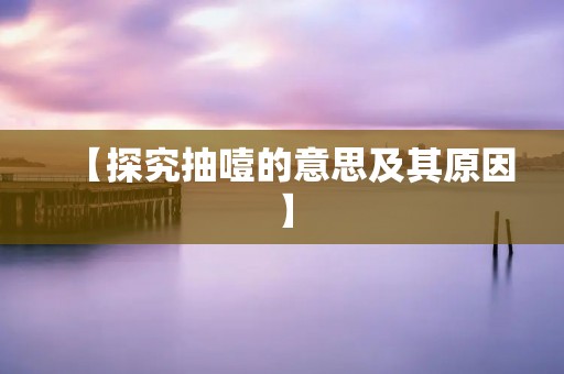 【探究抽噎的意思及其原因】