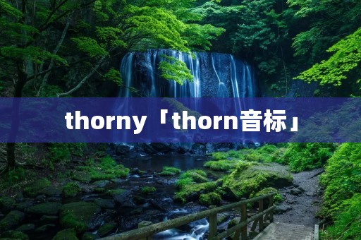 thorny「thorn音标」