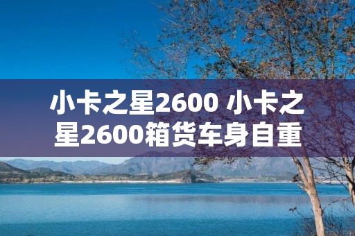 小卡之星2600 小卡之星2600箱货车身自重 小卡之星2600 小卡之星2600箱货车身自重