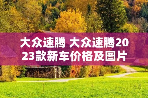 大众速腾 大众速腾2023款新车价格及图片