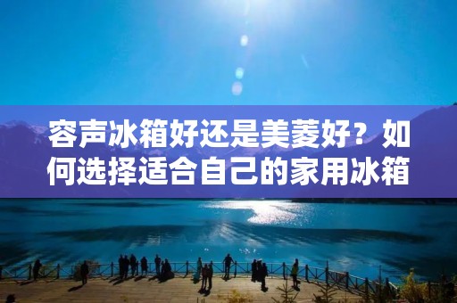 容声冰箱好还是美菱好？如何选择适合自己的家用冰箱？