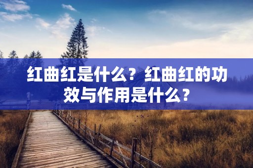 红曲红是什么？红曲红的功效与作用是什么？