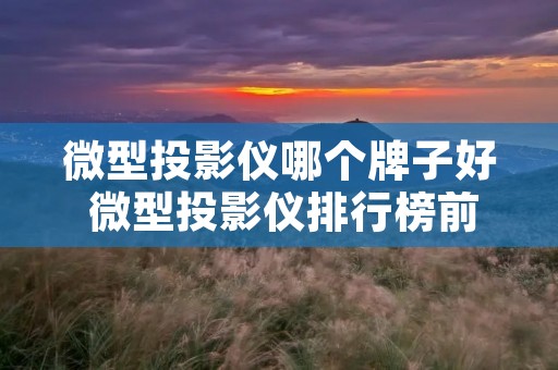 微型投影仪哪个牌子好 微型投影仪排行榜前十名