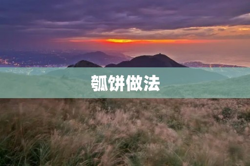 瓠饼做法：传统美食的制作方法