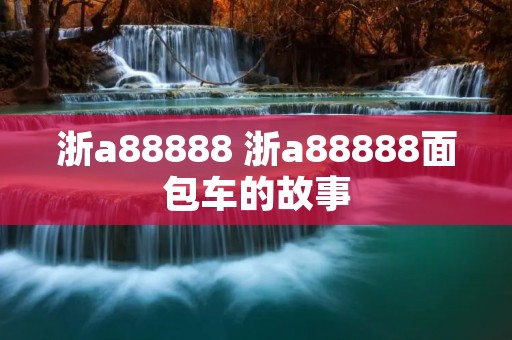 浙a88888 浙a88888面包车的故事 浙a88888 浙a88888面包车的故事
