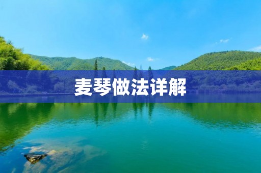 麦琴做法详解：让你在家也能做出美味的麦琴