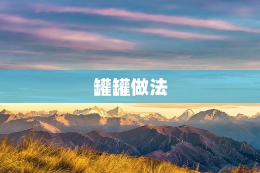 罐罐做法：让宠物的饮食更加健康