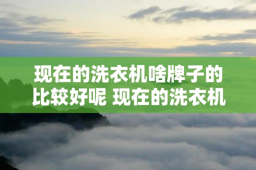现在的洗衣机啥牌子的比较好呢 现在的洗衣机啥牌子的比较好呢 现在的洗衣机啥牌子的比较好呢 现在的洗衣机啥牌子的比较好呢