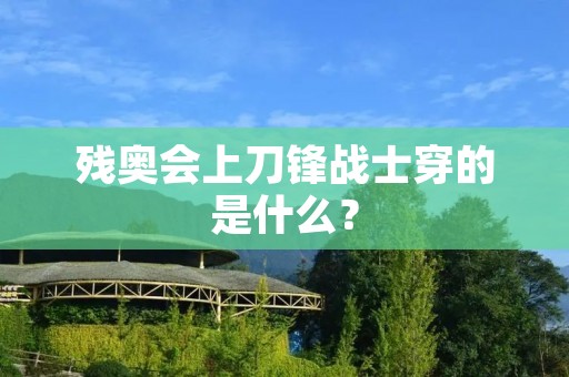 残奥会上刀锋战士穿的是什么? 残奥会上刀锋战士穿的是什么?