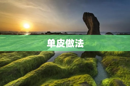 单皮做法:让糕点更酥脆的秘诀 单皮做法:让糕点更酥脆的秘诀