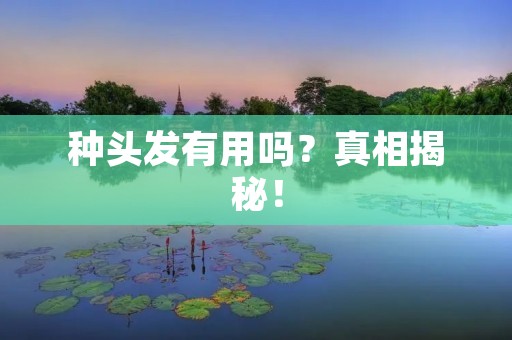 种头发有用吗?真相揭秘!