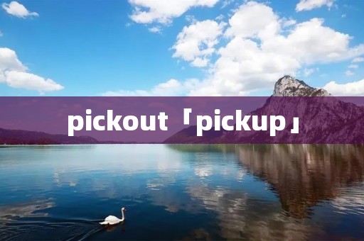 pickout「pickup」 pickout「pickup」