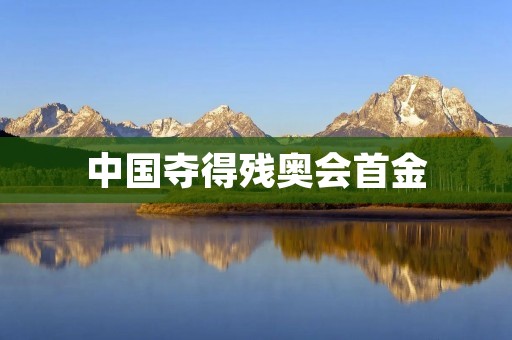 中国夺得残奥会首金:一位运动员的胜利之路 中国夺得残奥会首金:一位运动员的胜利之路