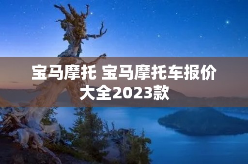 宝马摩托 宝马摩托车报价大全2023款