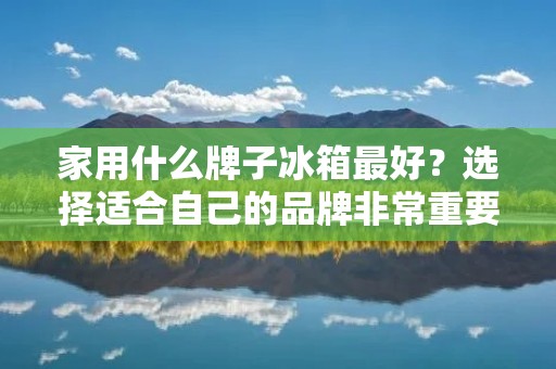 家用什么牌子冰箱最好?选择适合自己的品牌非常重要 家用什么牌子冰箱最好?选择适合自己的品牌非常重要
