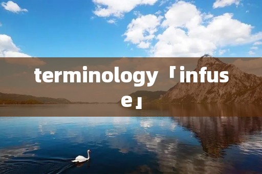terminology「infuse」