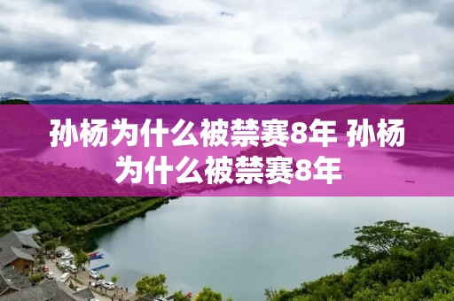 孙杨为什么被禁赛8年 孙杨为什么被禁赛8年