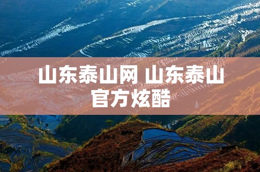 山东泰山网 山东泰山官方炫酷 山东泰山网 山东泰山官方炫酷