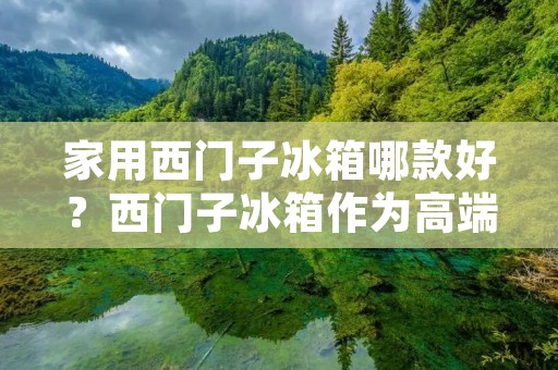 家用西门子冰箱哪款好?西门子冰箱作为高端品牌,一直以来备受消费者的追捧。但是,在众多西门子冰箱中,哪款才是最适合家庭使用的呢?接下来,我们将从容量、功能、外观等方面为大家详细介绍,帮助大家选出最适合自己的西门子冰箱。 家用西门子冰箱哪款好?西门子冰箱作为高端品牌,一直以来备受消费者的追捧。但是,在众多西门子冰箱中,哪款才是最适合家庭使用的呢?接下来,我们将从容量、功能、外观等方面为大家详细介绍,帮助大家选出最适合自己的西门子冰箱。