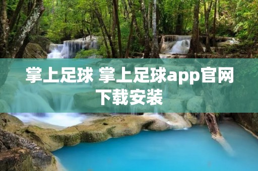 掌上足球 掌上足球app官网下载安装 掌上足球 掌上足球app官网下载安装
