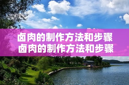 卤肉的制作方法和步骤 卤肉的制作方法和步骤视频 卤肉的制作方法和步骤 卤肉的制作方法和步骤视频