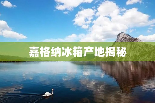 嘉格纳冰箱产地揭秘:国内外产地分析 嘉格纳冰箱产地揭秘:国内外产地分析