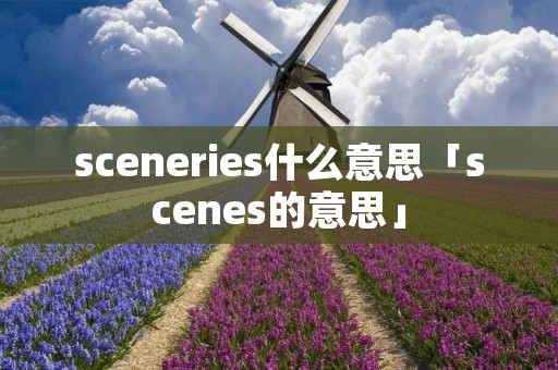 sceneries什么意思「scenes的意思」 sceneries什么意思「scenes的意思」