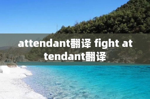 attendant翻译 fight attendant翻译