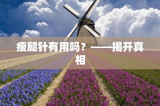 瘦腿针有用吗?——揭开真相
