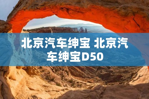 北京汽车绅宝 北京汽车绅宝D50