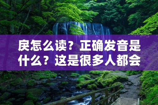 戾怎么读?正确发音是什么?这是很多人都会遇到的问题。戾这个字在汉语中是一个比较常用的词汇,它代表着倾斜、偏向一方的意思。在口语中,我们也经常使用这个词来表达一些倾向性的意思。那么,如何正确地读出这个字呢?下面就让我们一起来了解一下。