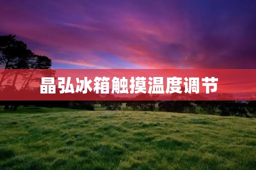 晶弘冰箱触摸温度调节:让你的生活更加便捷 晶弘冰箱触摸温度调节:让你的生活更加便捷