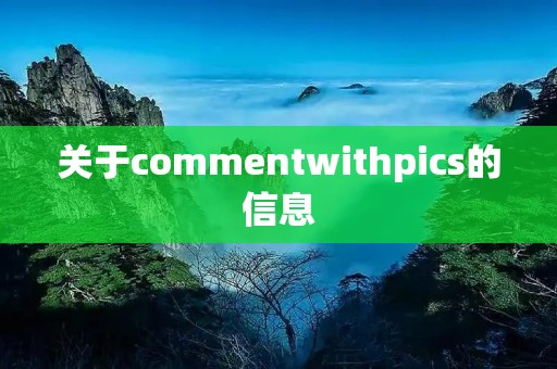 关于commentwithpics的信息