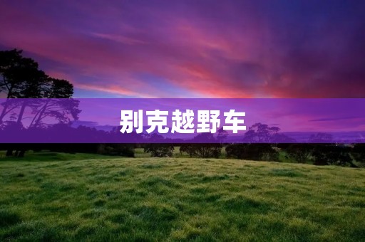 别克越野车：为你呈现不一样的越野体验