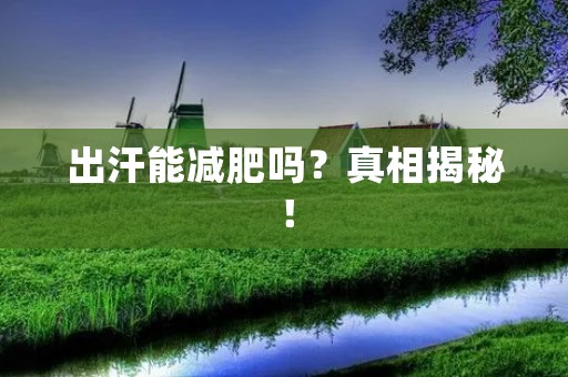 出汗能减肥吗？真相揭秘！