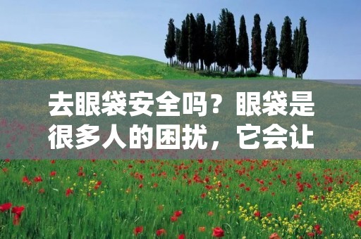 去眼袋安全吗？眼袋是很多人的困扰，它会让人看起来疲惫不堪，甚至让人看起来老态龙钟。因此，很多人都希望能够通过一些手段来去除眼袋，让自己看起来年轻有活力。但是，很多人对于去眼袋的安全性还存在疑虑。下面，我们就来探讨一下去眼袋的安全性问题。