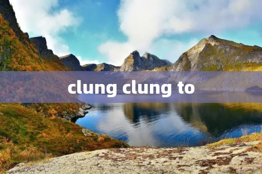 clung clung to clung clung to